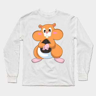 Hamster with Walnut Long Sleeve T-Shirt